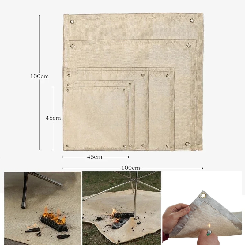 Heat Resistant Mat - Camping Fireproof Mat Heat Resistant Blanket