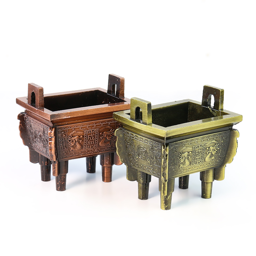 Zen Candle Supplies - Alloy Square Tripod Candle Holder Ashtray