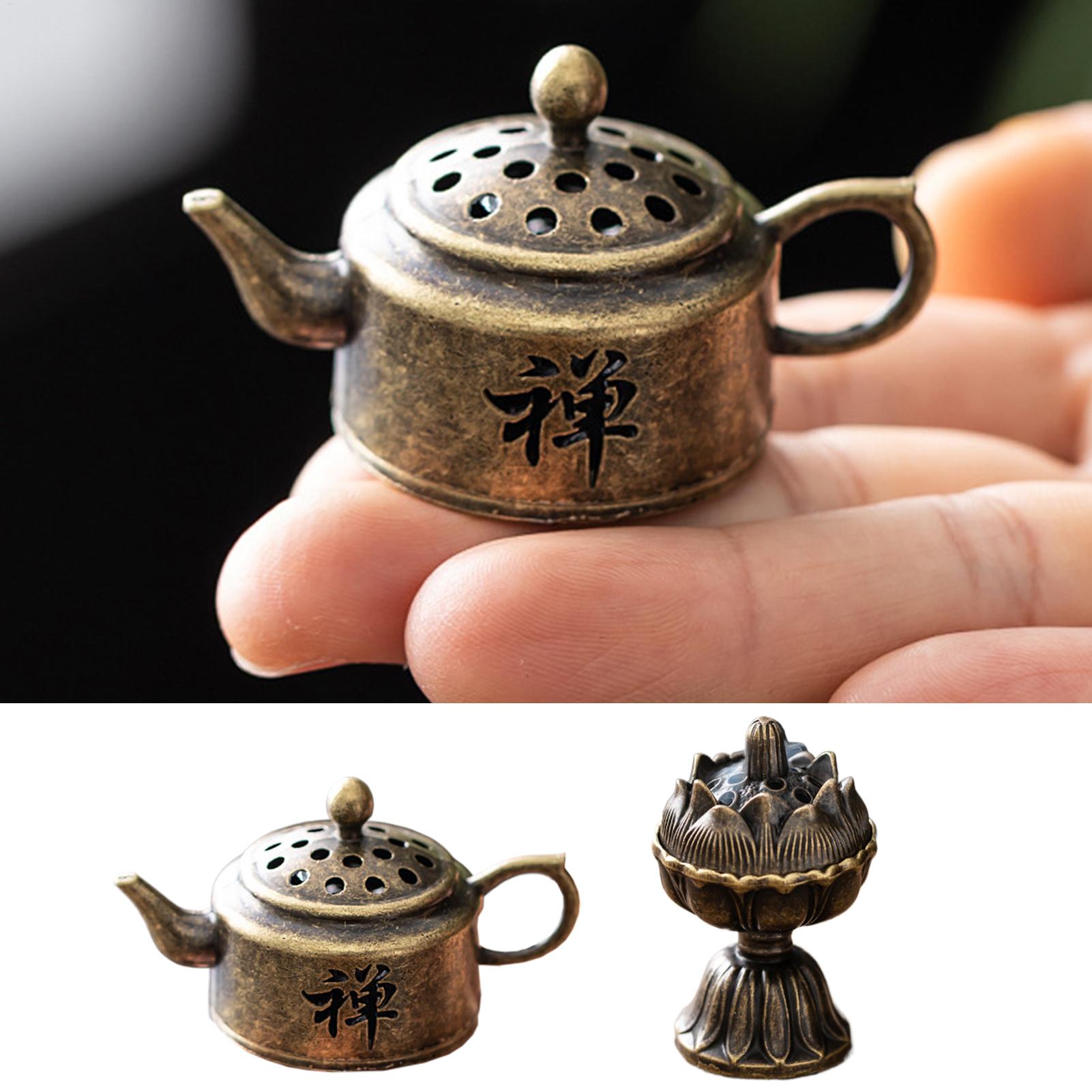 Zen Candle Supplies - Metal Incense Burner Small Vintage Incense