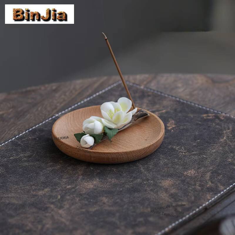 Zen Candle Supplies - Magnolia Branch Incense Holder Zen Garden