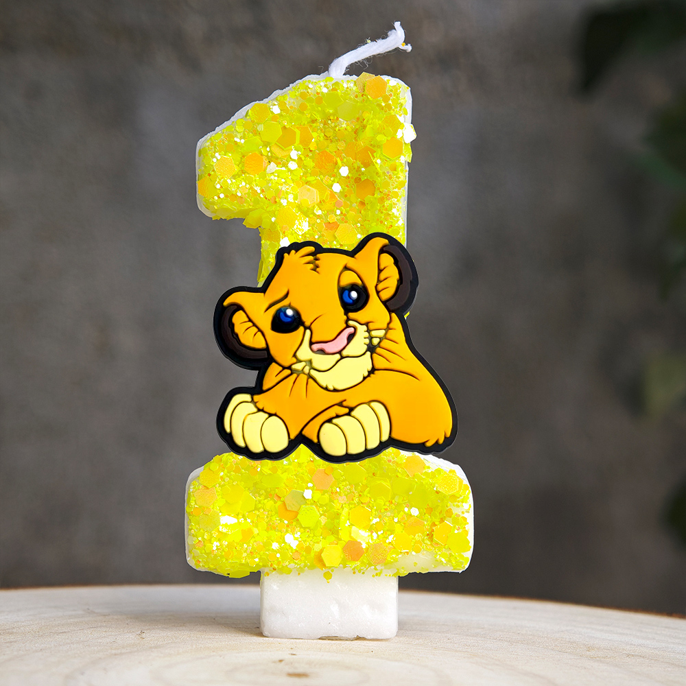 Lion King Simba Candle Number  - Zebra Candle Supplies recension och pris