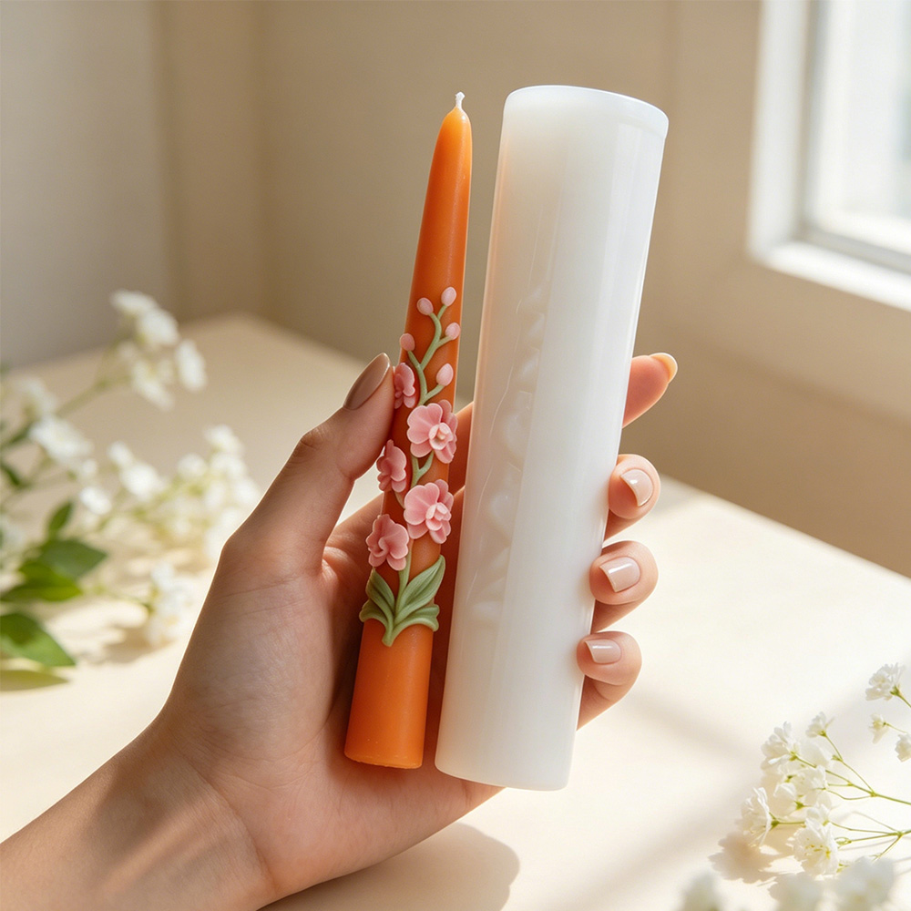 Long Pole Flower Taper Candle  - Candle Supplies Storage recension och pris
