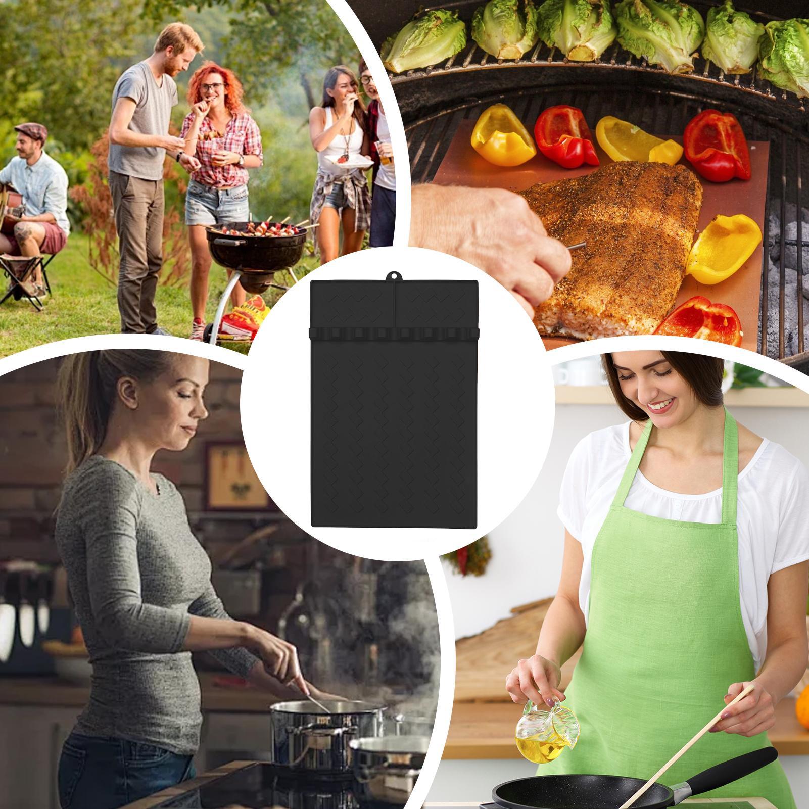 Silicone BBQ Grill Mats Side S - Heat Resistant Mat recension och pris
