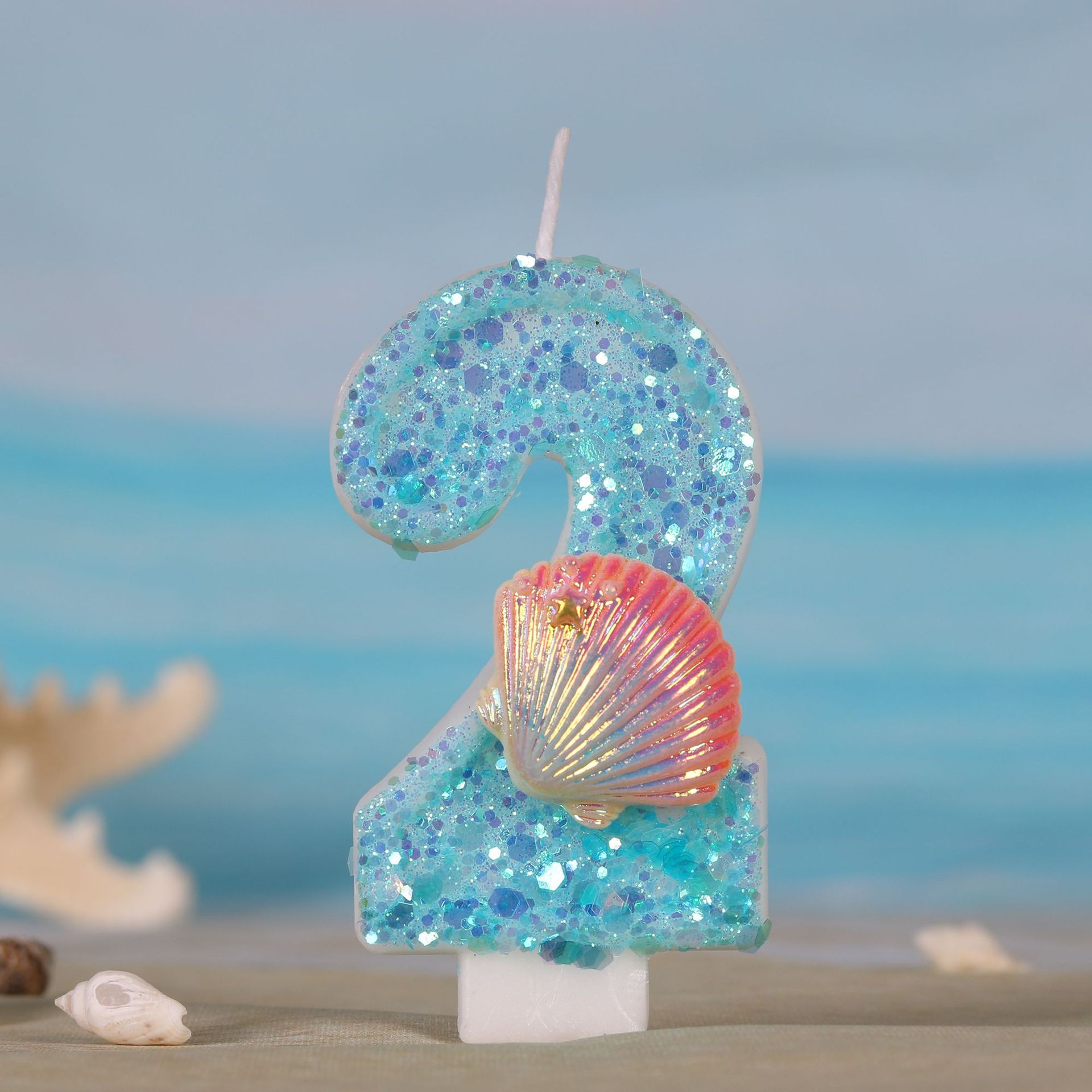 Ocean Mermaid Theme Cake Candl - Zebra Candle Supplies recension och pris