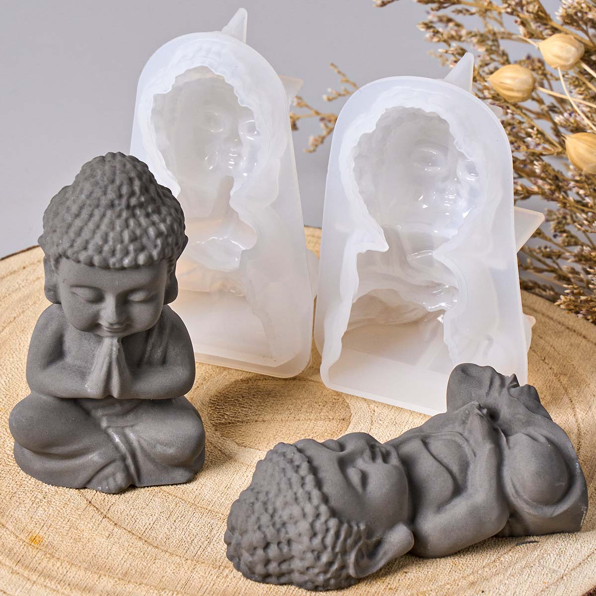 3D Buddha Silicone Candle Mold - Zen Candle Supplies recension och pris
