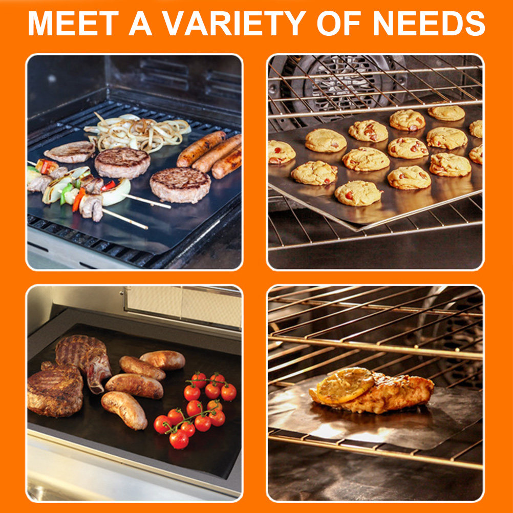 3Pcs Grill Mat Non-Stick Food  - Heat Resistant Mat recension och pris