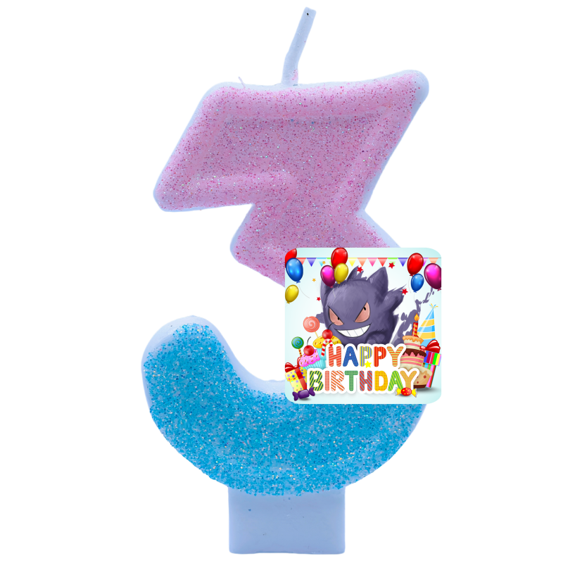 Pokemon Gengar Candles Themed  - Zebra Candle Supplies recension och pris