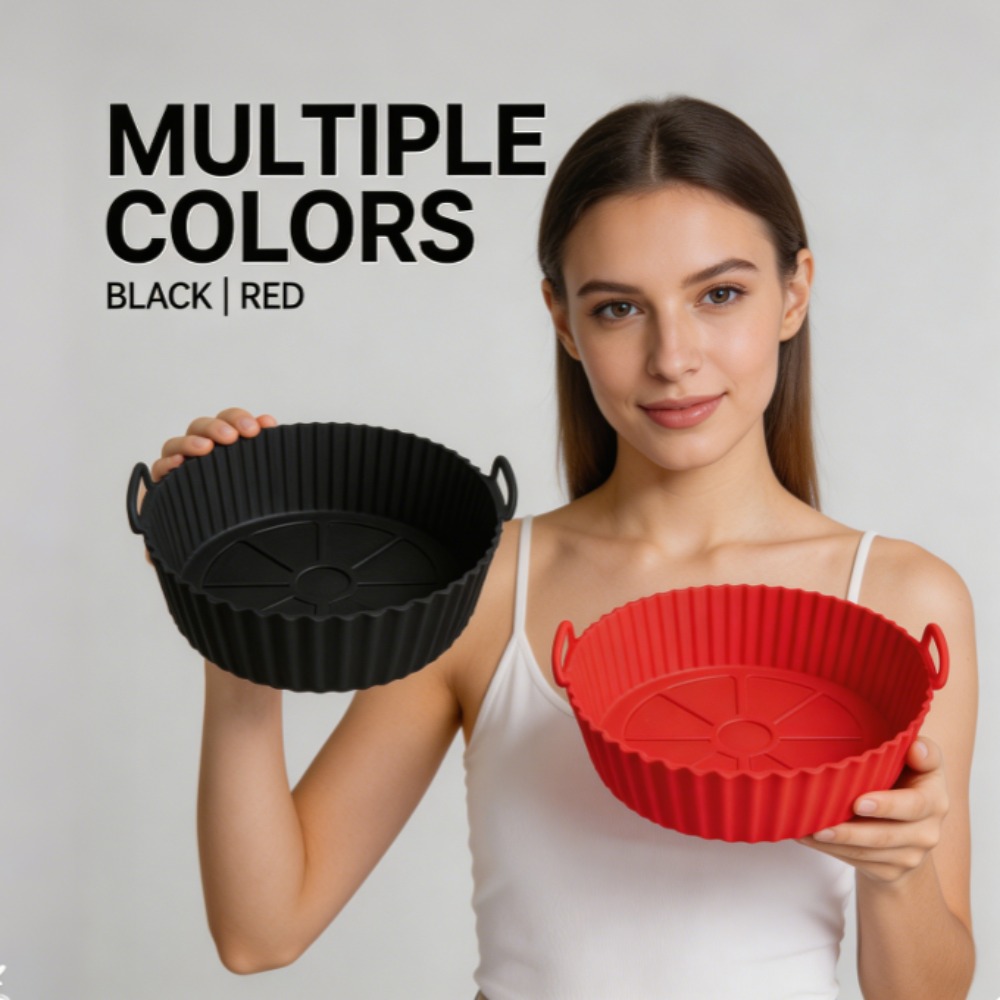 Round Silicone Air Fryer Liner - Heat Resistant Mat recension och pris