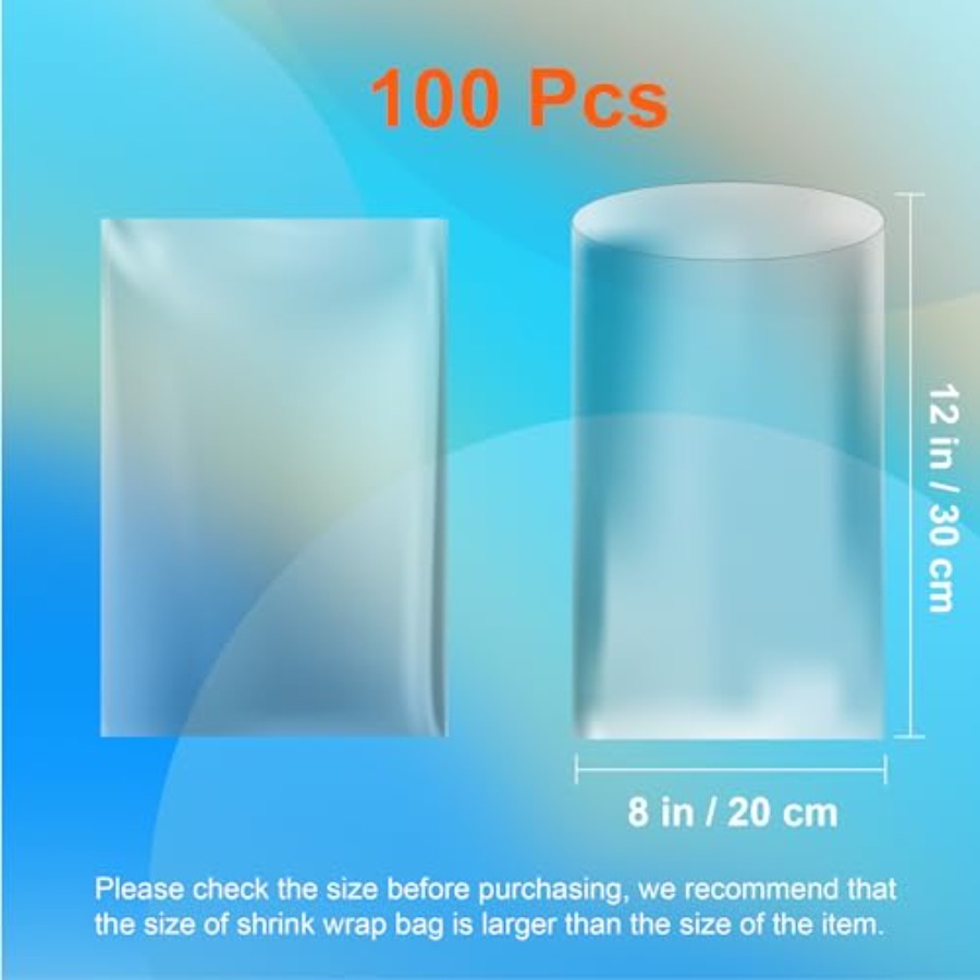 Shrink Wrap Bags - 100Pcs 12 x - Shrink Sleeve Pvc recension och pris