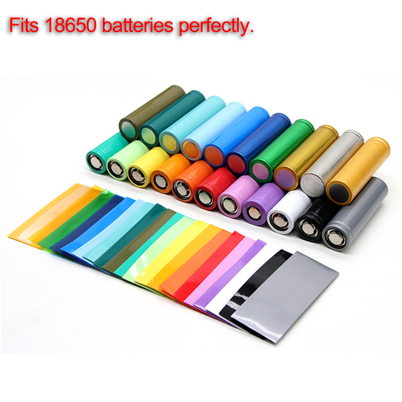 100~1000pcs PreCut 18650 Batte - Shrink Sleeve Pvc recension och pris