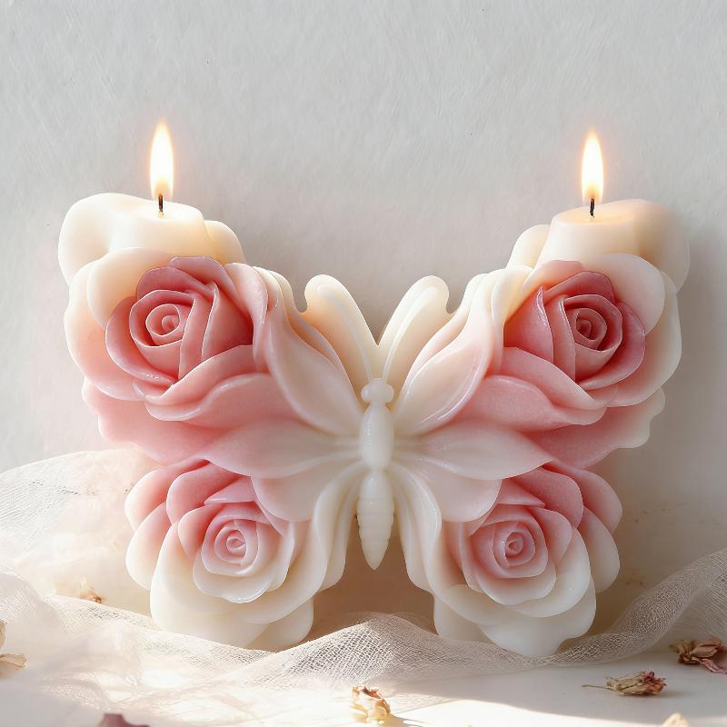 DIY Rose Butterfly Form Silico - Candle Supplies Storage recension och pris