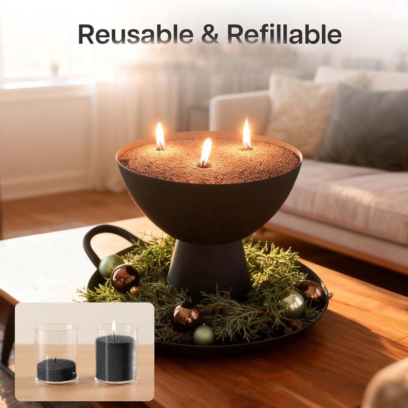 Black Candle Sand with Wick, 2 - Candle Supplies Storage recension och pris