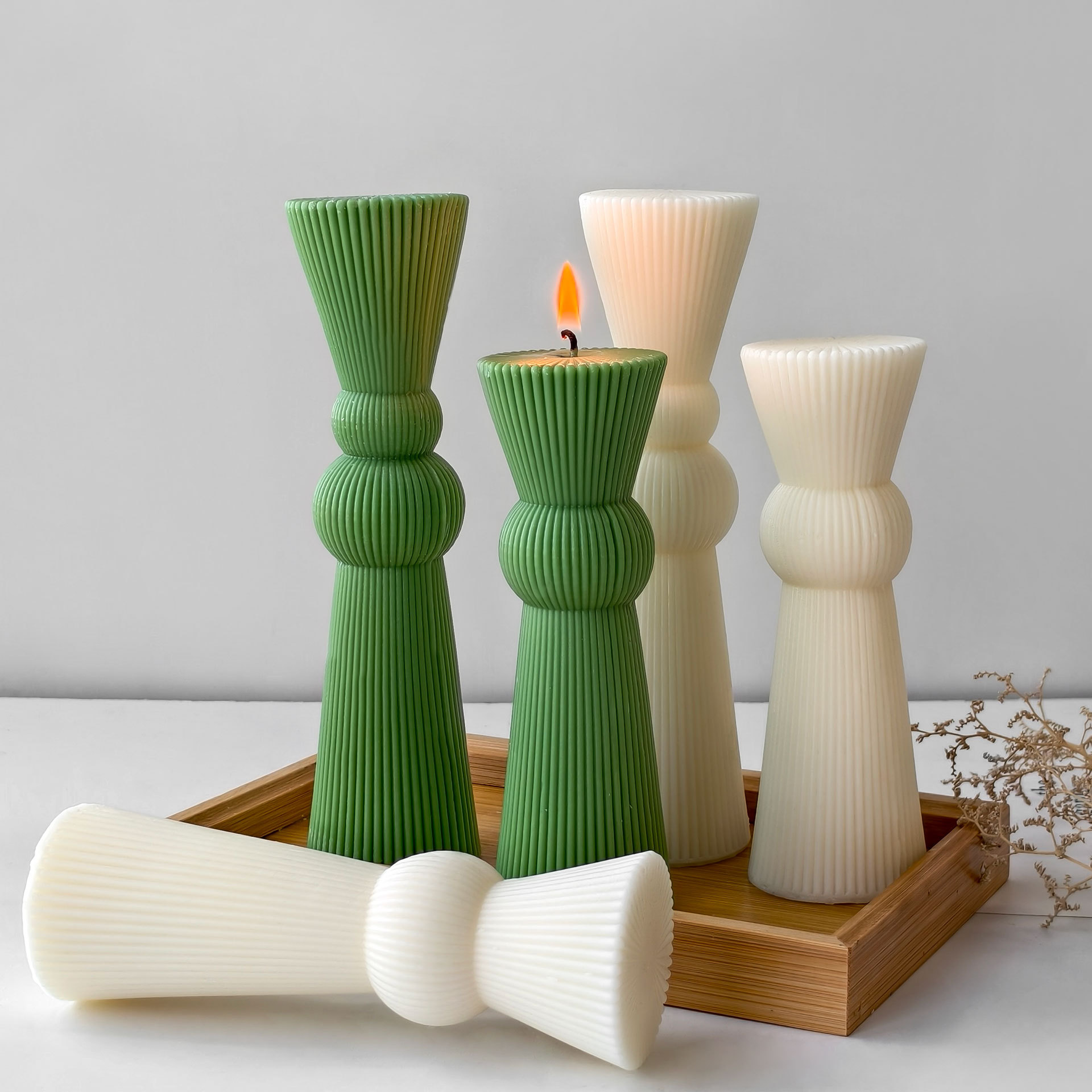 DIY Long Rod Striped Pillar Ca - Candle Supplies Storage recension och pris