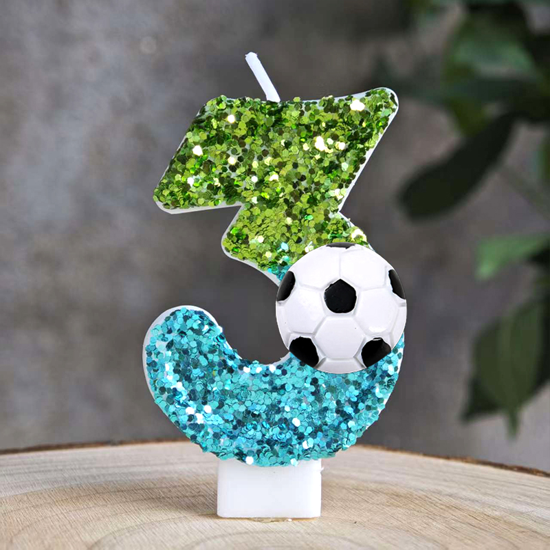 Football Candles Number 0-9 So - Zebra Candle Supplies recension och pris